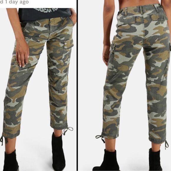 MOTHER Camo Cargo Pant The Sir, Yes Sir! Finding Strength Size 26 - Picture 1 of 10